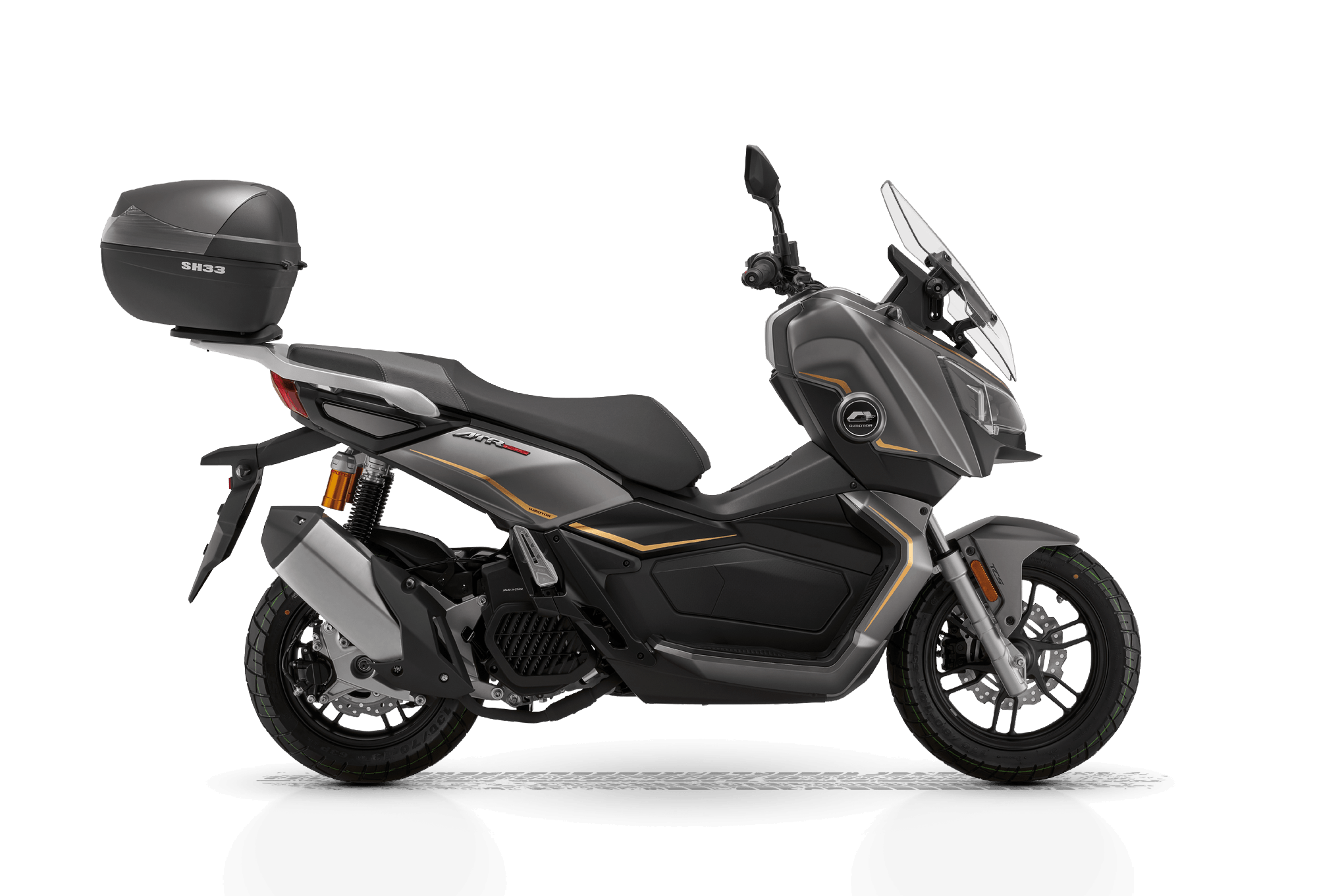 QJMOTOR ATR 125 - couleur Gris / Or