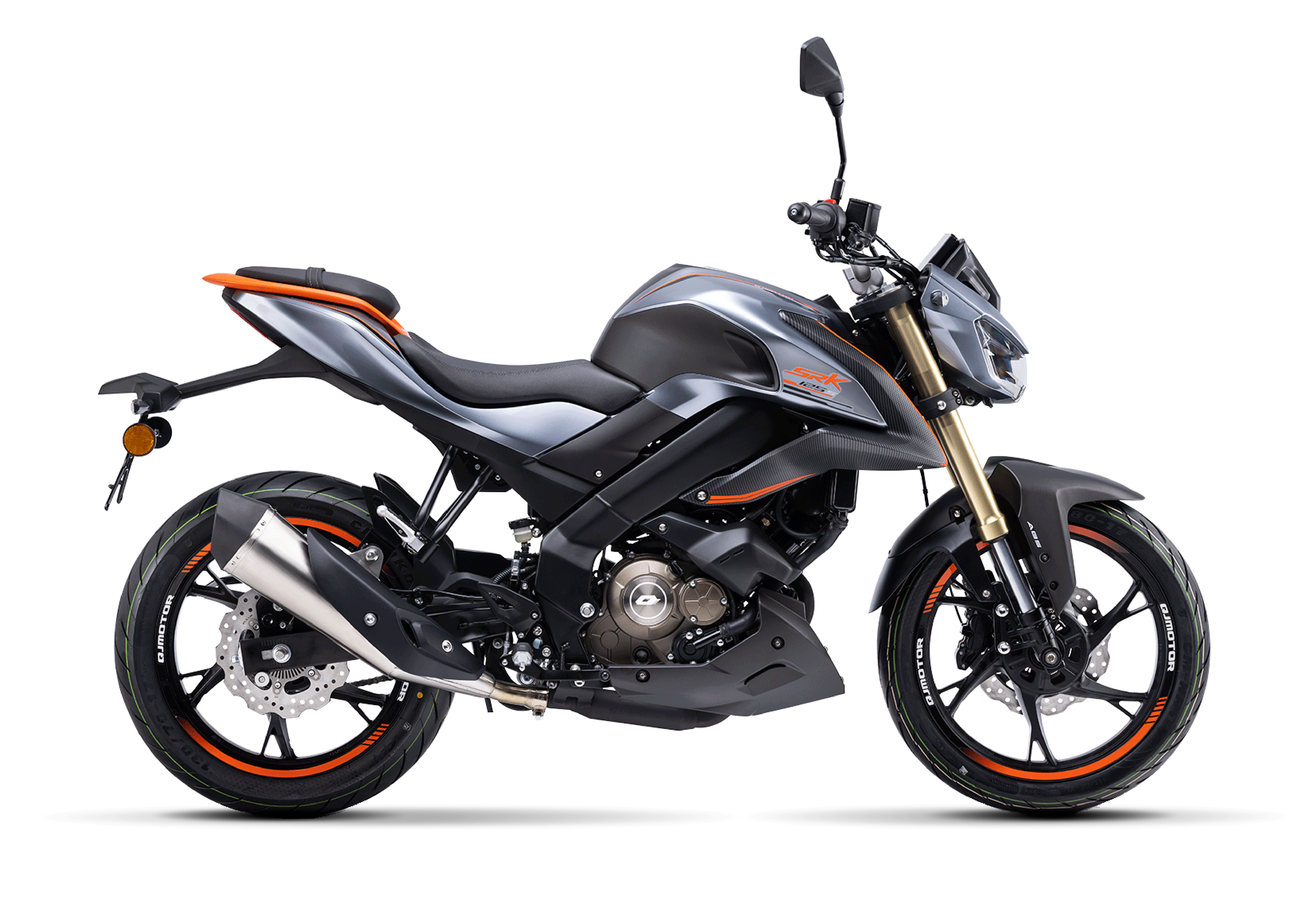 QJMOTOR SRK 125 S - couleur Gris/Rouge